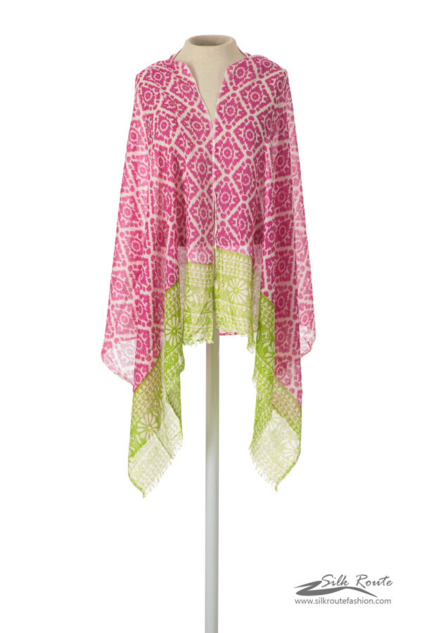 Green and Pink Scarf