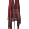 Earthy Red, Mustard, and Purple Scarf