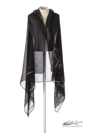 Black and Gold Scarf